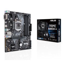 MB Asus prime b360m-a Intel LGA S-1151 8a generación/4x DDR4 2666 oc/VGA/HDMI/dvi/d-sub/2x ps-2/3x PCie3.0/5x USB 3.1/micro ATX