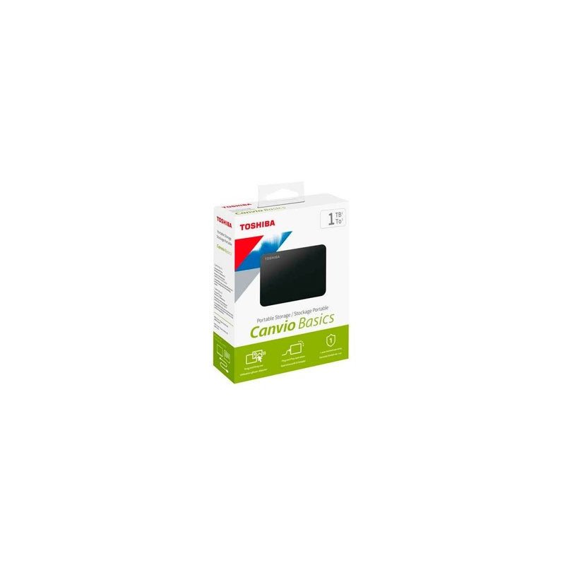 Disco duro externo 1TB Toshiba Canvio Basic 2.5/USB 3.0, negro/velocidad de transferencia 5gb/s, Win 10 Disco duro externo 1TB Toshiba Canvio Basic 2.5/USB 3.0, negro/velocidad de transferencia 5gb/s, Win 10