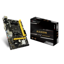 Tarjeta madre BioStar a320mh pro AM4 SATA 6GB/s USB 3.1, HDMI, micro-ATX