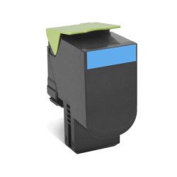 Tóner Lexmark cian alto rendimiento para CS510DE, hasta 4,000 páginas, 5% de cobertura