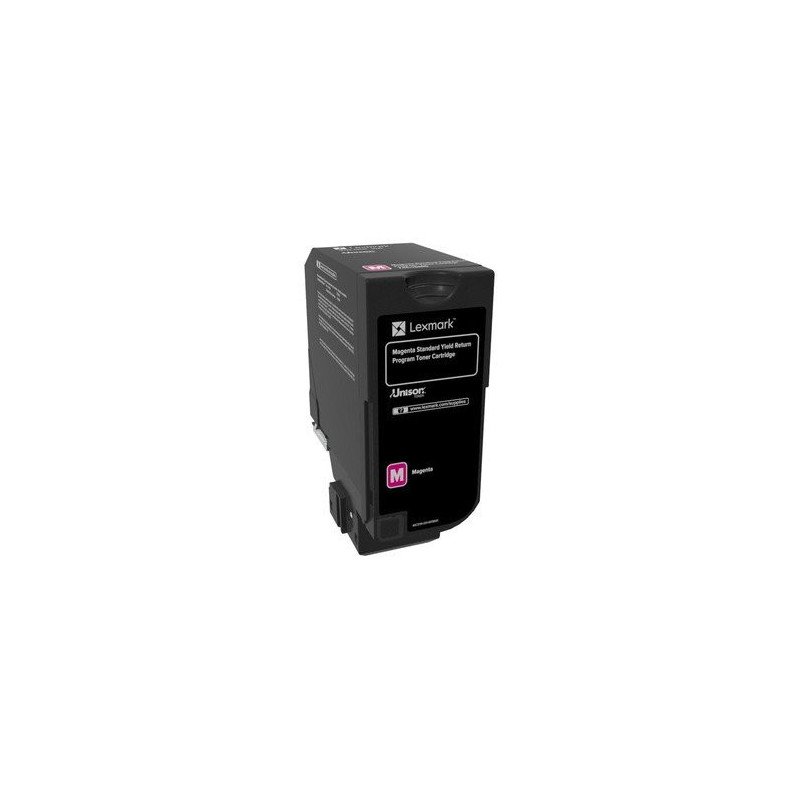 Tóner magenta Lexmark rendimiento estándar para CX725DHE, CS725DE, CS720DE, hasta 7,000 páginas, 5 % de cobertura