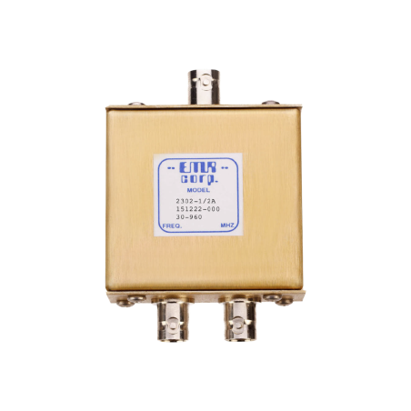 Divisor de potencia EMR de 2 vías, 30-960 MHz, 0.5 watt, conectores BN