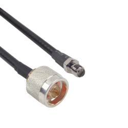 Cable LMR-240uf (ultra flex) de 60 cm con conectores N macho y SMA hem