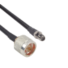 Cable LMR-240uf (ultra flex) de 60 cm con conectores N macho y SMA hem
