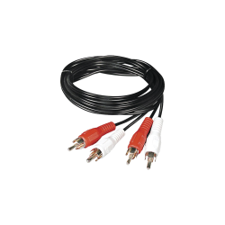 Cable RCA macho a macho de 1 metro de longitud, 4 plus, para aplicacio
