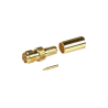 Conector SMA hembra inverso de anillo plegable para cable RG-8/x, 9258, LMR-240, oro, oro, teflón.