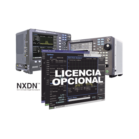 Opción de software para prueba de sistemas con protocolo nxdn en R8000