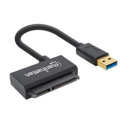 Adaptador para discos duros SATA 2.5 Manhattan con cable USB 3.0