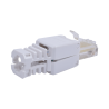Conector RJ45 para cable UTP cat5e sin uso de herramientas