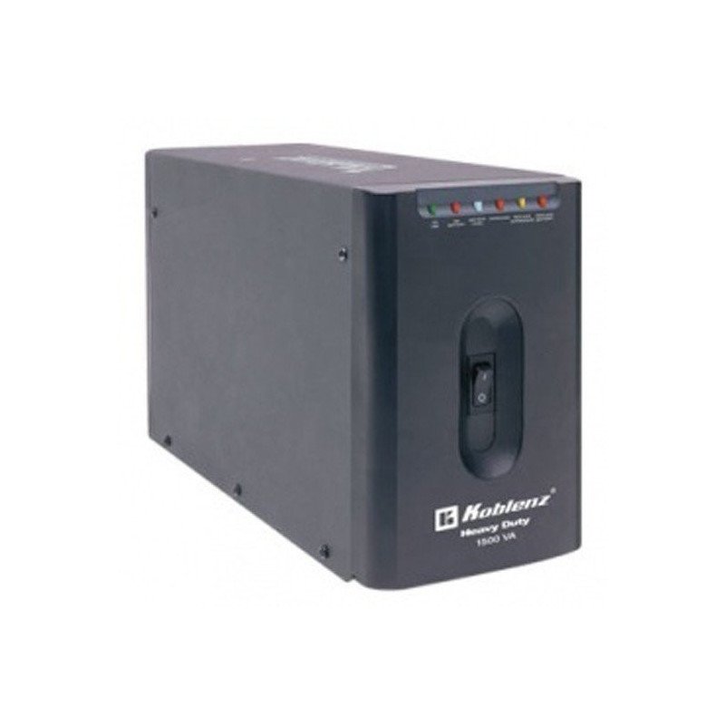 No break interactivo Koblenz 1500va, 900w cont 7 con bat4 y 3 con supr/USB/rj11/RJ45, hasta 180min