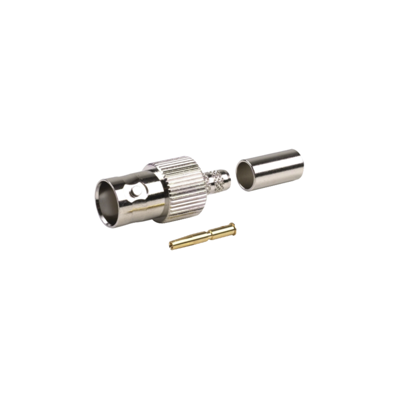 Conector BNC hembra de anillo para cables RG-8/x, LMR-240, 9258.