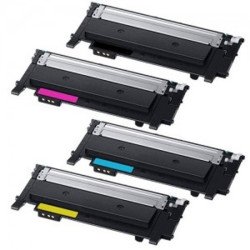 Tóner Samsung (SU367A), para impresoras SL-C430W, SL-C480W. Paquete con cada color (Negro, cian, magenta, amarillo)