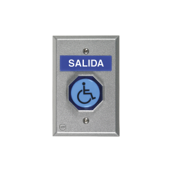 Botón de salida con múltiples mensajes en español