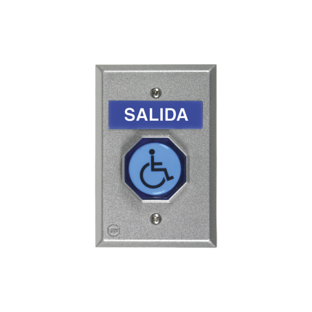 Botón de salida con múltiples mensajes en español