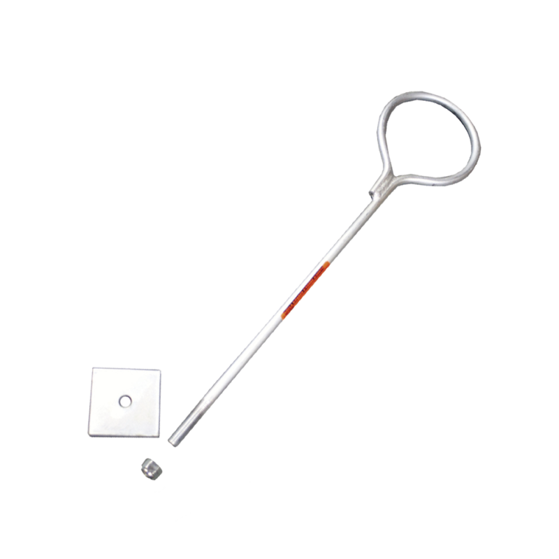 Ancla de losa o pared de 65 cm. De 3/4" de grosor galvanizada por inmersión en caliente.