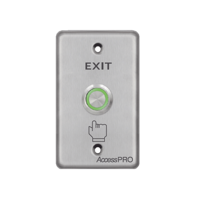 Botón de aro iluminado color verde, IP65