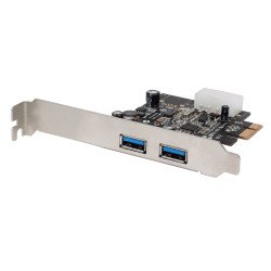 Tarjeta PCie Manhattan con 2 USB 3.0 súper velocidad