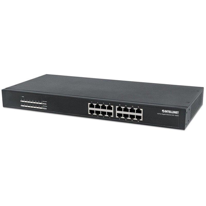 Poe switch Intellinet 16 puertos GB 19 30w/port 220w