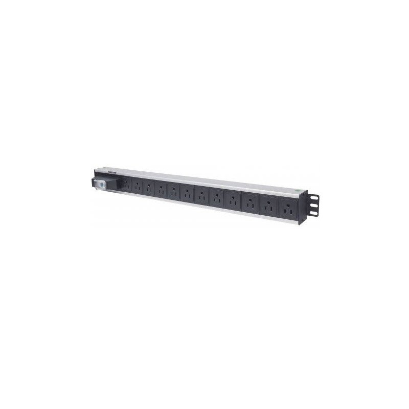Barra PDU Intellinet 12 cont 1.5u rack/gab switch