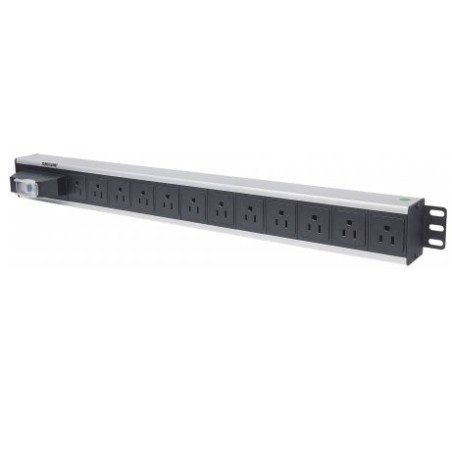 Barra PDU Intellinet 12 cont 1.5u rack/gab switch