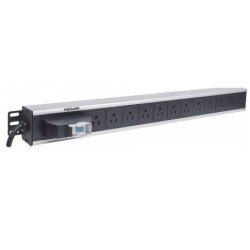 Barra PDU Intellinet 12 cont 1.5u rack/gab switch