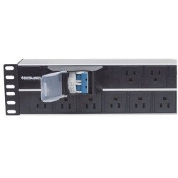 Barra multicontactos de 15 salidas para montaje en 2u de rack de 19 - enchufes tipo eu NEMA 5 Intellinet