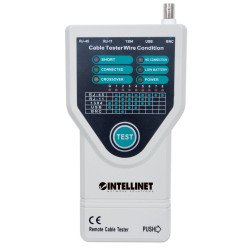 Probador Intellinet cables red RJ11, RJ45, USB, firewire