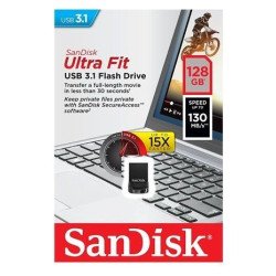 Memoria SanDisk 128GB USB 3.1 ultra fit Z430 130mb/s negro mini