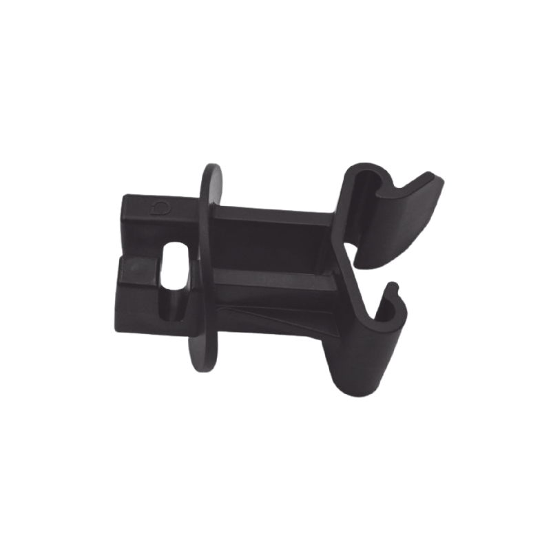 Aislador clip para uso en poste cerco eléctrico en poste tipo t