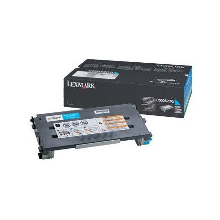 Tóner Lexmark cian rendimiento estándar, 1,500 páginas, para C500, X500, X502, 5% de margen