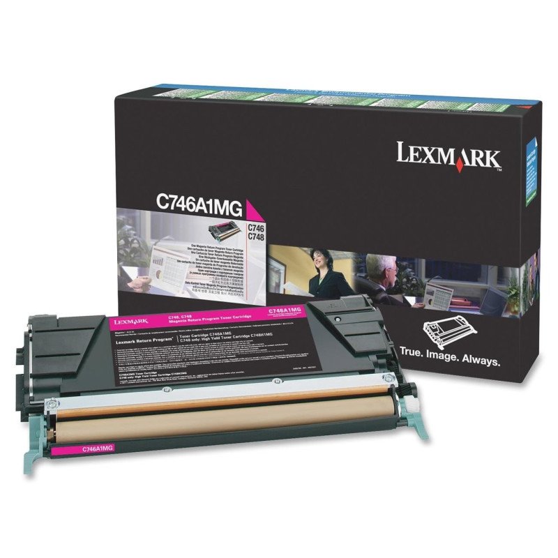 Tóner Lexmark magenta rendimiento estándar para C746, C748