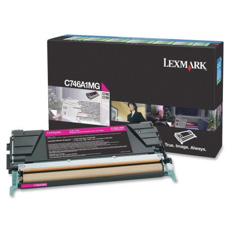 Tóner Lexmark magenta rendimiento estándar para C746, C748