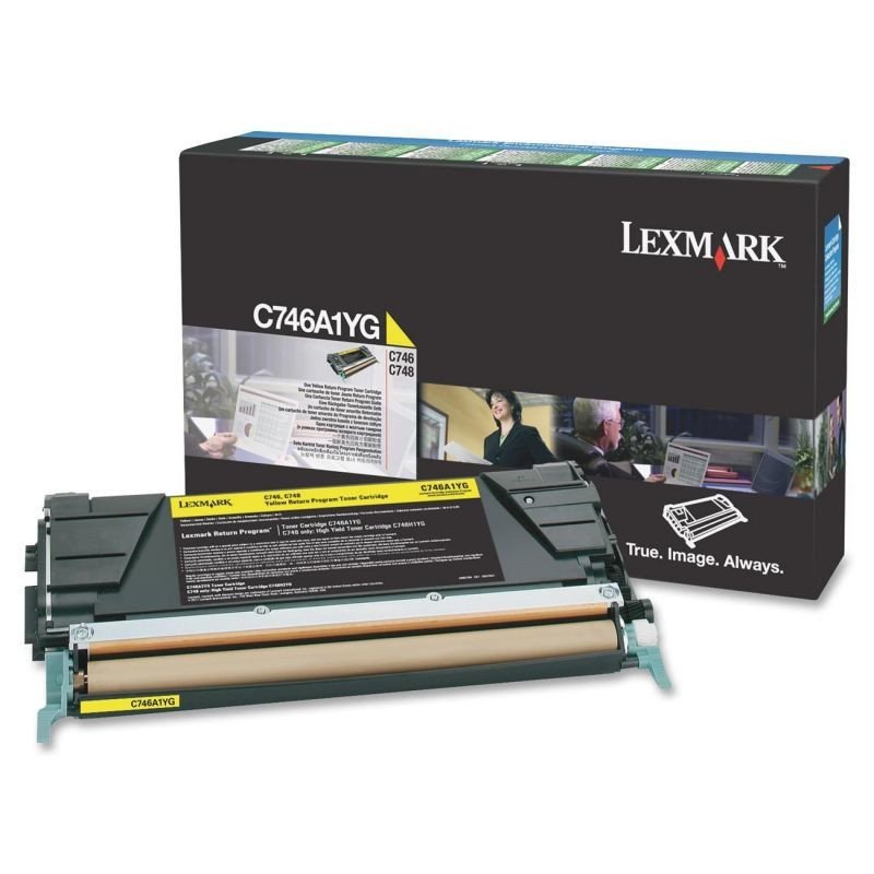 Tóner Lexmark amarillo rendimiento estándar para C746, C748