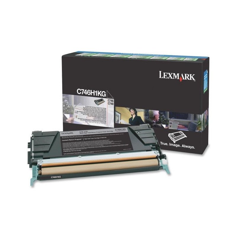 Tóner Lexmark negro alto rendimiento para c746. C748 Tóner Lexmark negro alto rendimiento para c746. C748