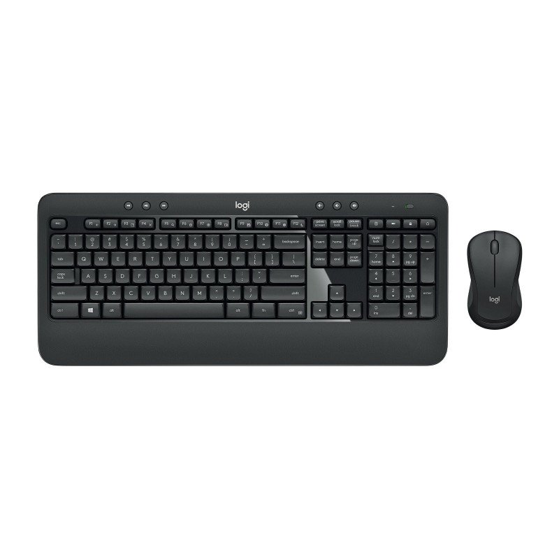 Teclado, mouse Logitech MK540 Advanced negro inalámbricos USB unifiying para PC, Windows, Chrome
