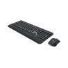 Teclado, mouse Logitech MK540 Advanced negro inalámbricos USB unifiying para PC, Windows, Chrome