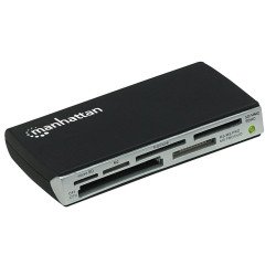 Lector de memorias Manhattan 60 en 1 USB 2.0 negro
