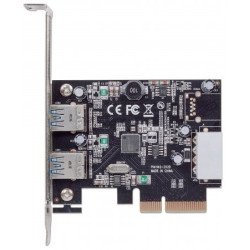 Tarjeta USB Manhattan v3.1 PCI express 2 ptos