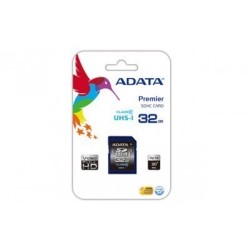 Memoria SD Adata Secure Digita Class UHS-I - 32 GB, 30 MB/s, 10 MB/s, Negro, Azul