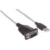 Convertidor USB a serial DB9m 1.8 m 115 kbps Manhattan