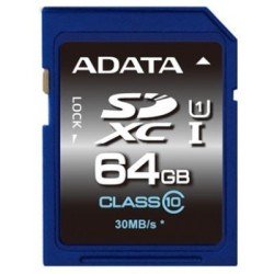 Memoria SD Adata CLASS 10 - 64 GB, Azul