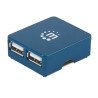 Hub USB 2.0 4 puertos Manhattan micro