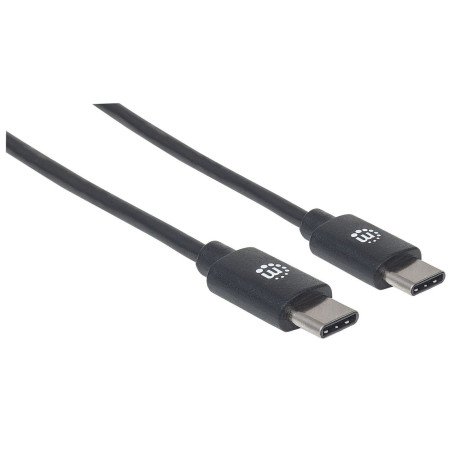 Cable USB-c, cm-cm 2.0m v2, negro Manhattan