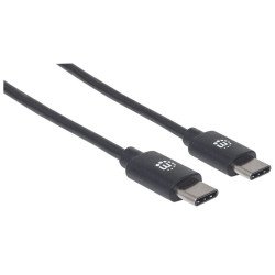 Cable USB-c, cm-cm 3.0m v2, negro Manhattan