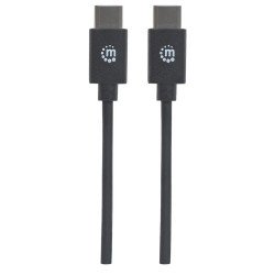 Cable USB-c, cm-cm 3.0m v2, negro Manhattan