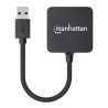 Hub USB 3.0 Manhattan 4 puertos, sin adaptador de energía