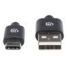 Cable USB-c am-cm 3.0m v2 negro Manhattan