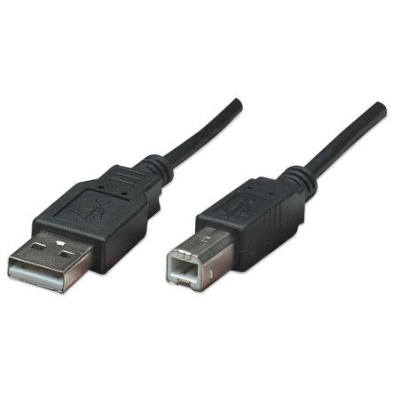 Cable USB 2.0 Manhattan a-b 50cm negro Manhattan