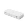 Switch Manhattan de 8 ptos. Plástico 10/100 Mbps para escritorio color blanco con LEDs indicadores de actividad
