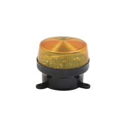 Mini estrobo color ámbar con montaje de pestaña.